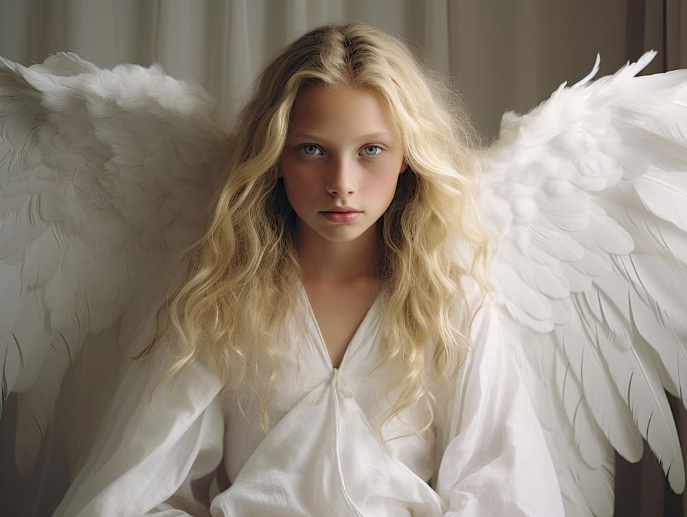 angel with White Eyes