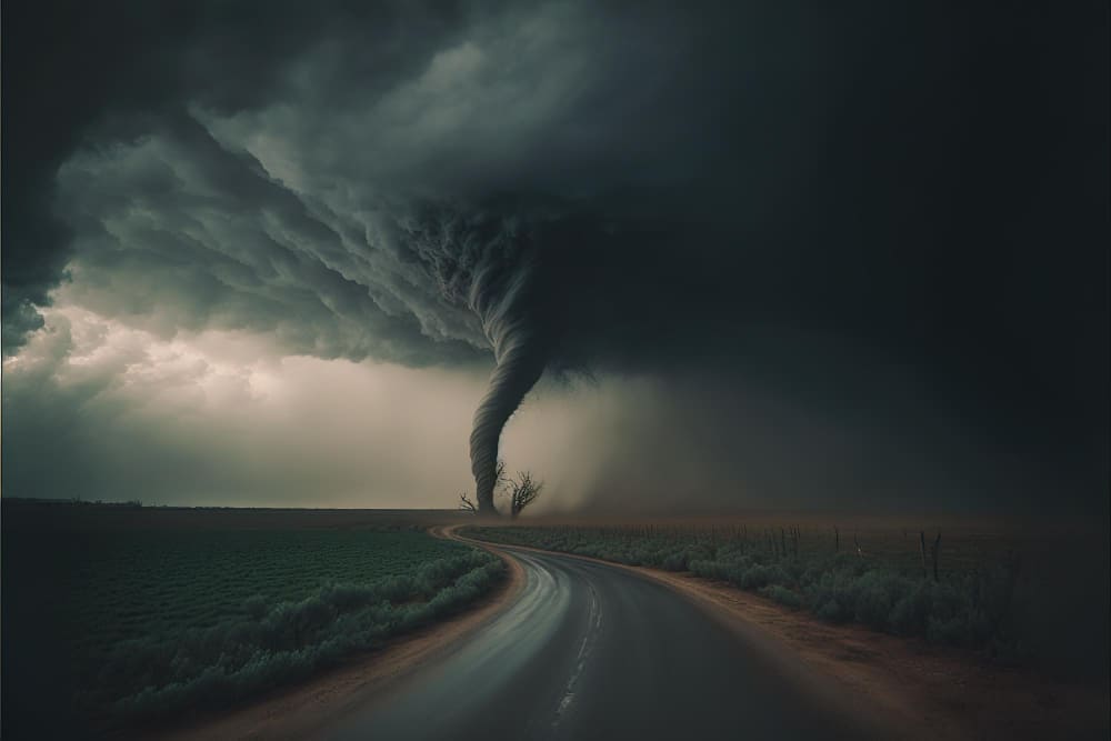 tornado disaster coming